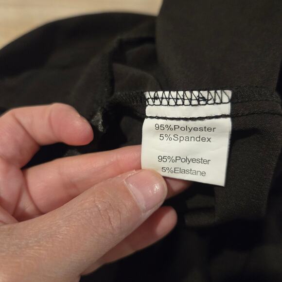 Grace Karin high waist women black paper bag waist cropped with ankle tie sz XL - Picture 7 of 9